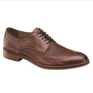 Johnston & Murphy Conard Wing Tip Cap Toe Derby Oxfords Oak Mens Size 11